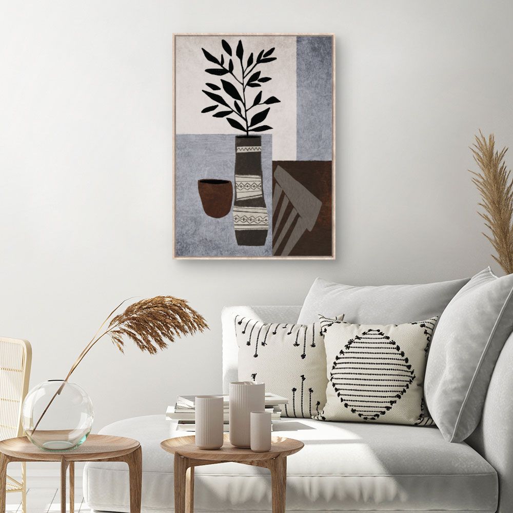Tableau Motifs végétaux stylisés