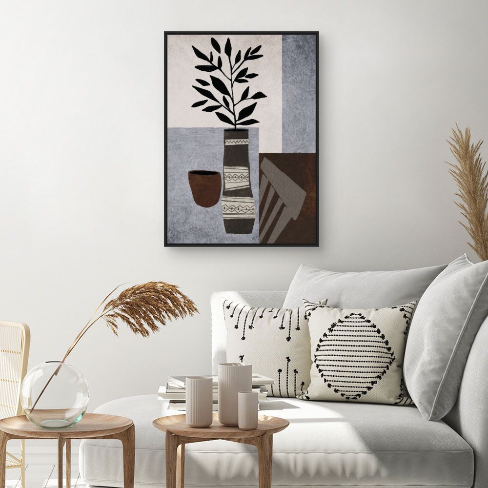 Tableau Motifs végétaux stylisés