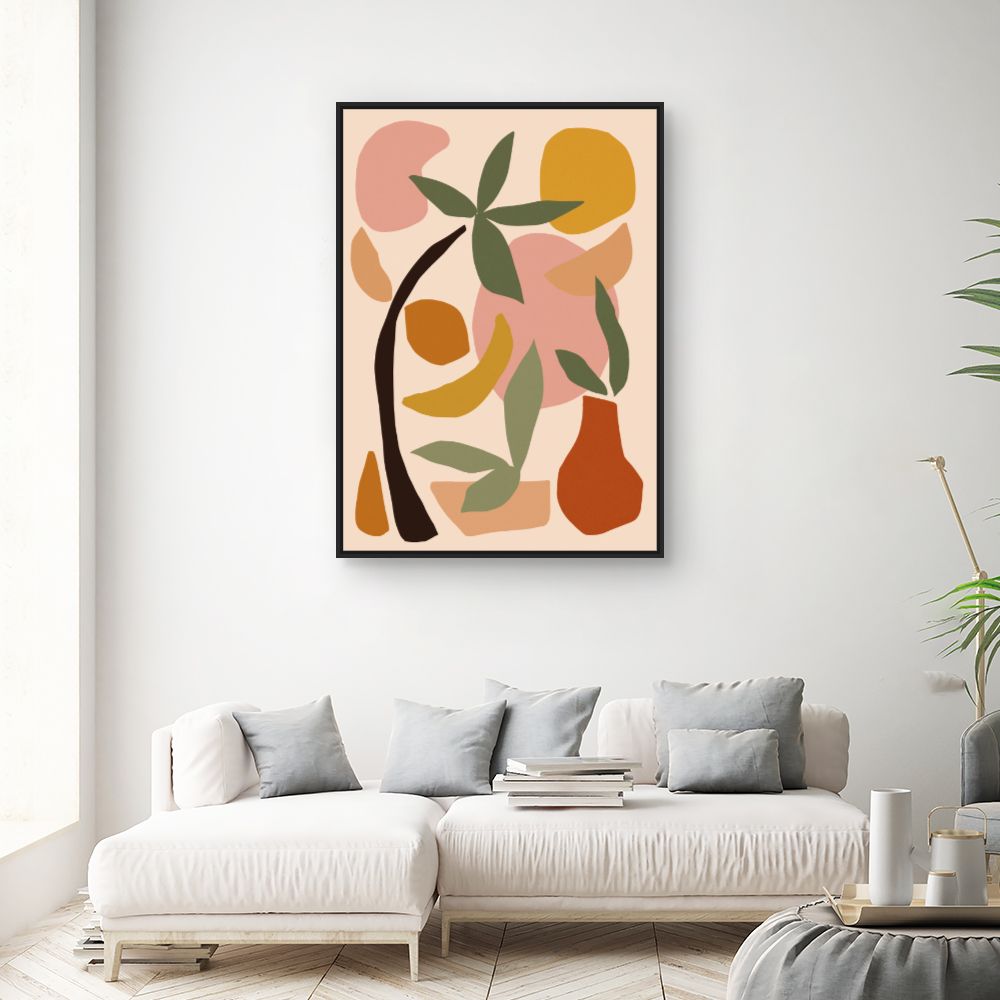 Tableau Éléments abstraits colorés