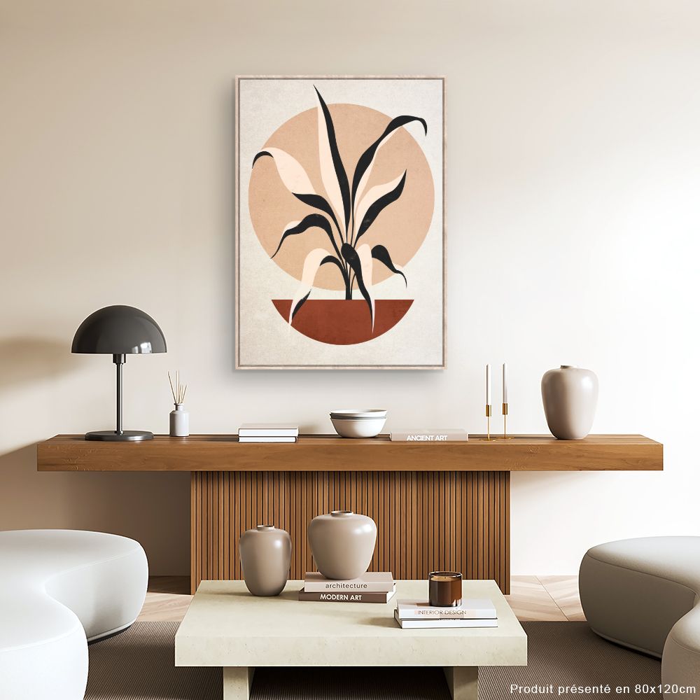 Tableau Plante graphique élégante