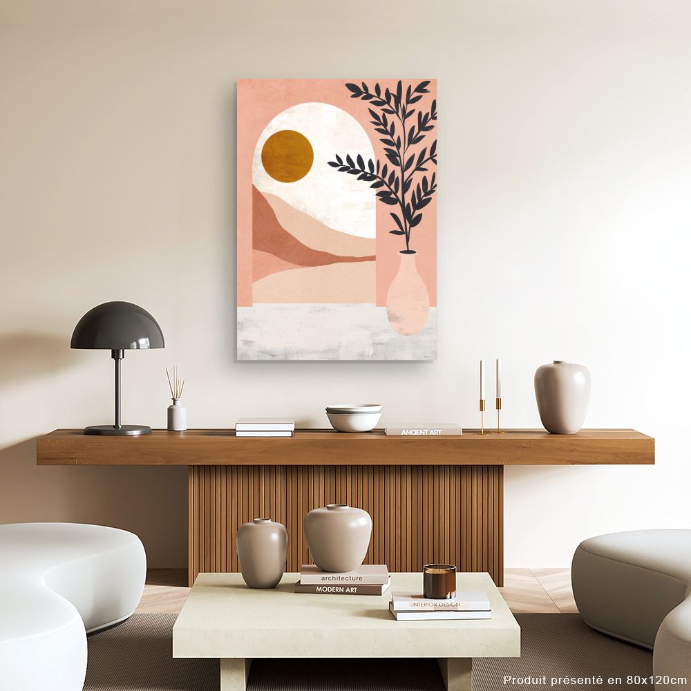 Tableau Paysage stylisé apaisant