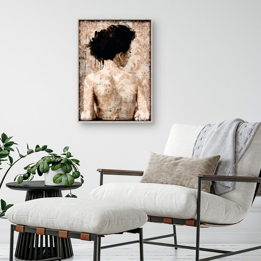 Tableau Portrait rétro subtil