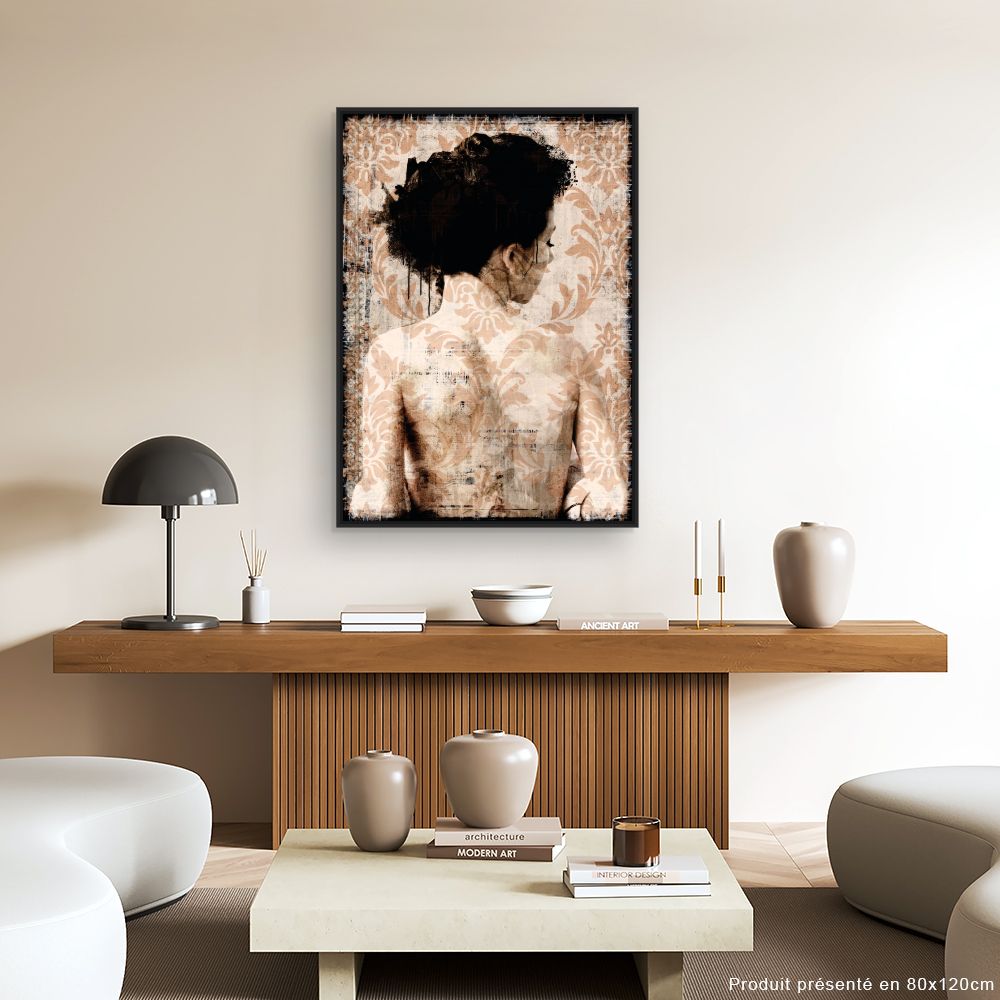 Tableau Portrait rétro subtil