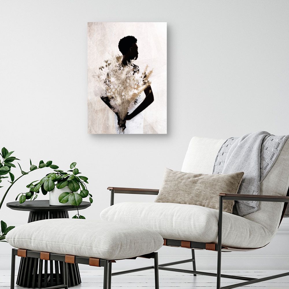 Tableau Silhouette florale élégante