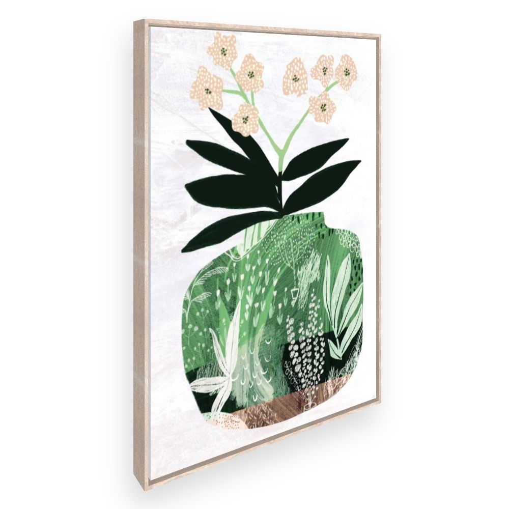 Toile Vase fleuri élégant