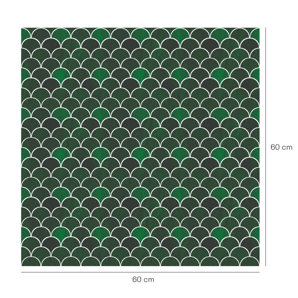 Crédence en aluminium n°85 / Écailles luxueuses