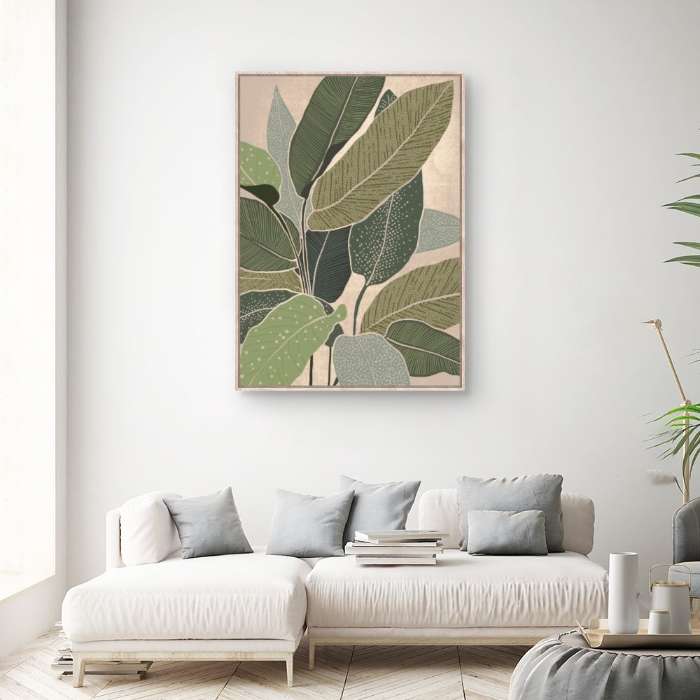 Tableau Feuillage exotique