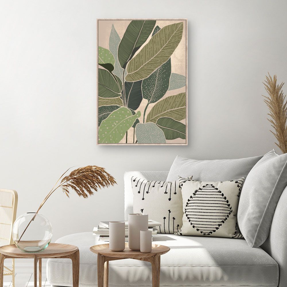 Tableau Feuillage exotique