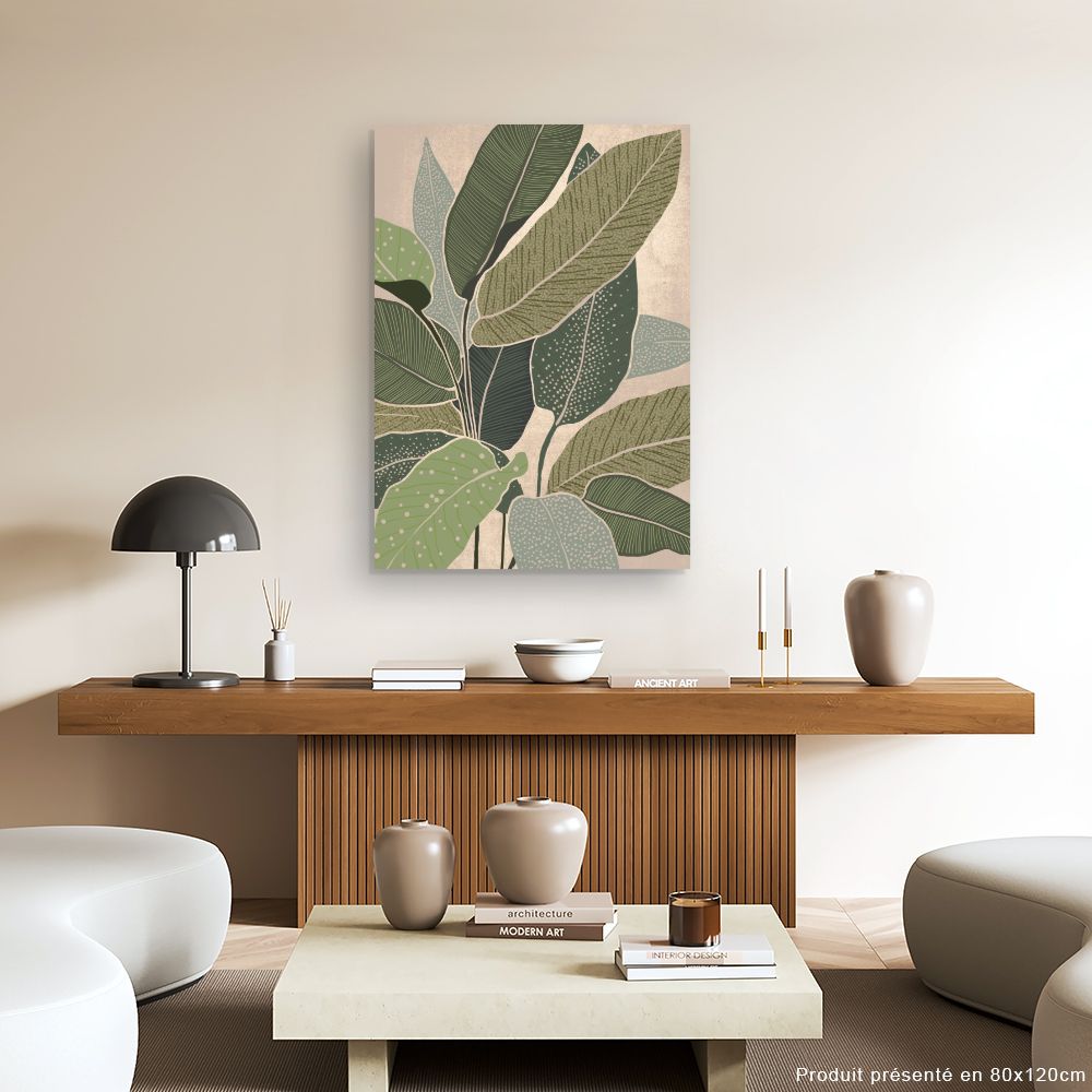 Tableau Feuillage exotique