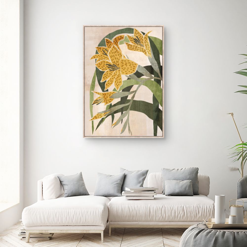 Tableau Fleurs abstraites