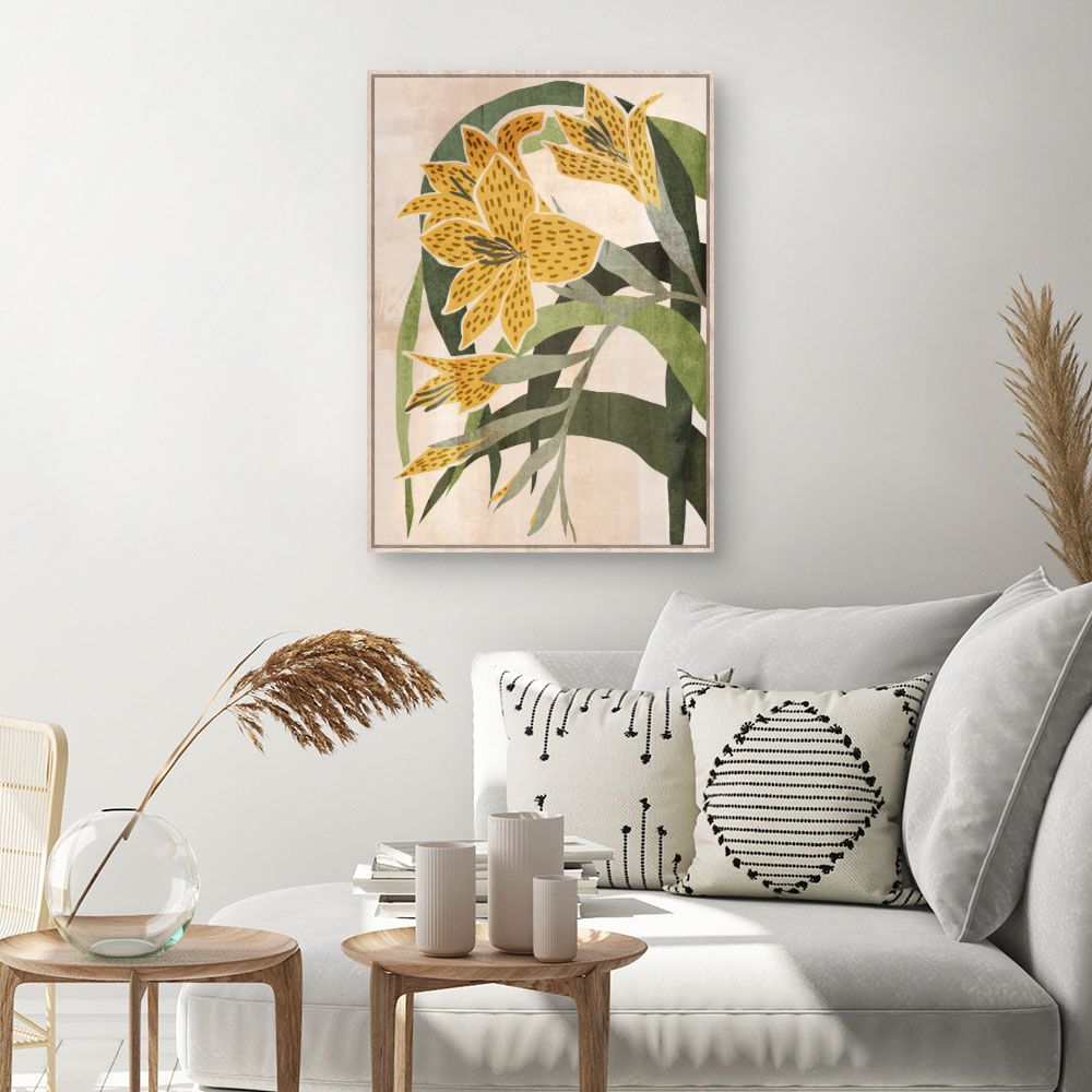 Tableau Fleurs abstraites