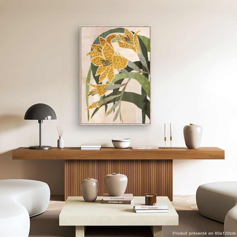 Tableau Fleurs abstraites