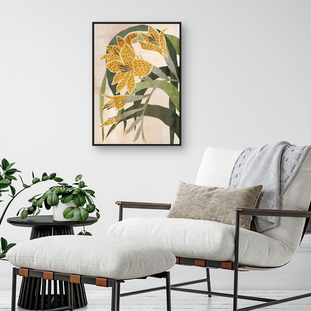 Tableau Fleurs abstraites