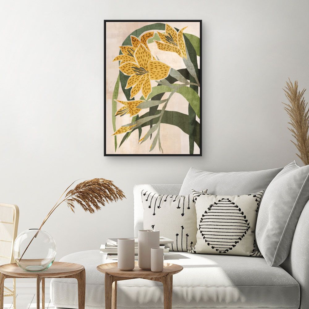 Tableau Fleurs abstraites
