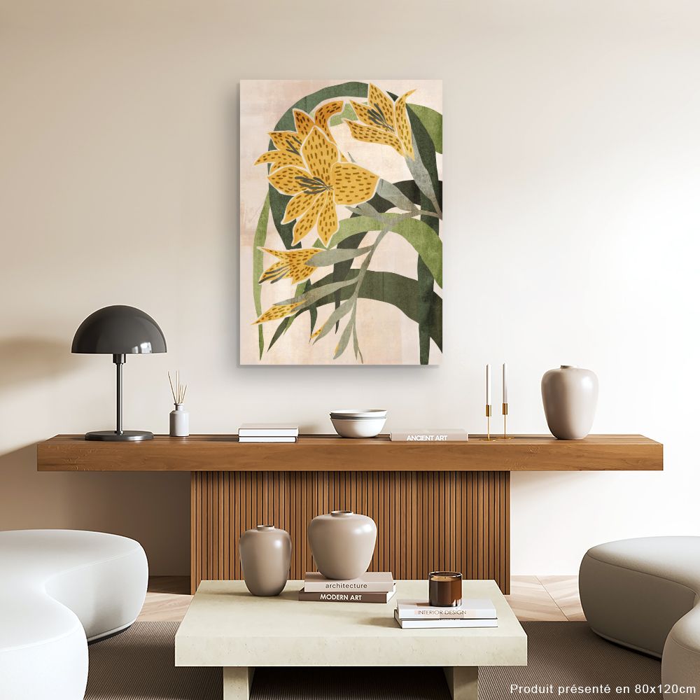 Tableau Fleurs abstraites