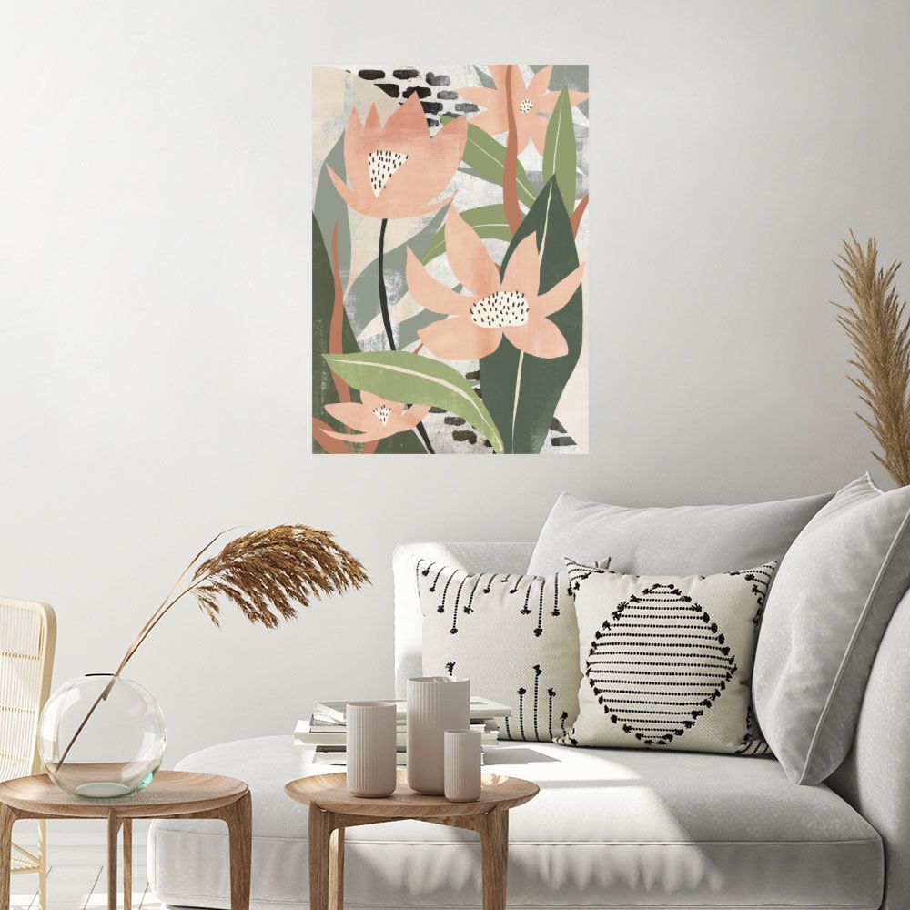 Affiche Fleurs abstraites