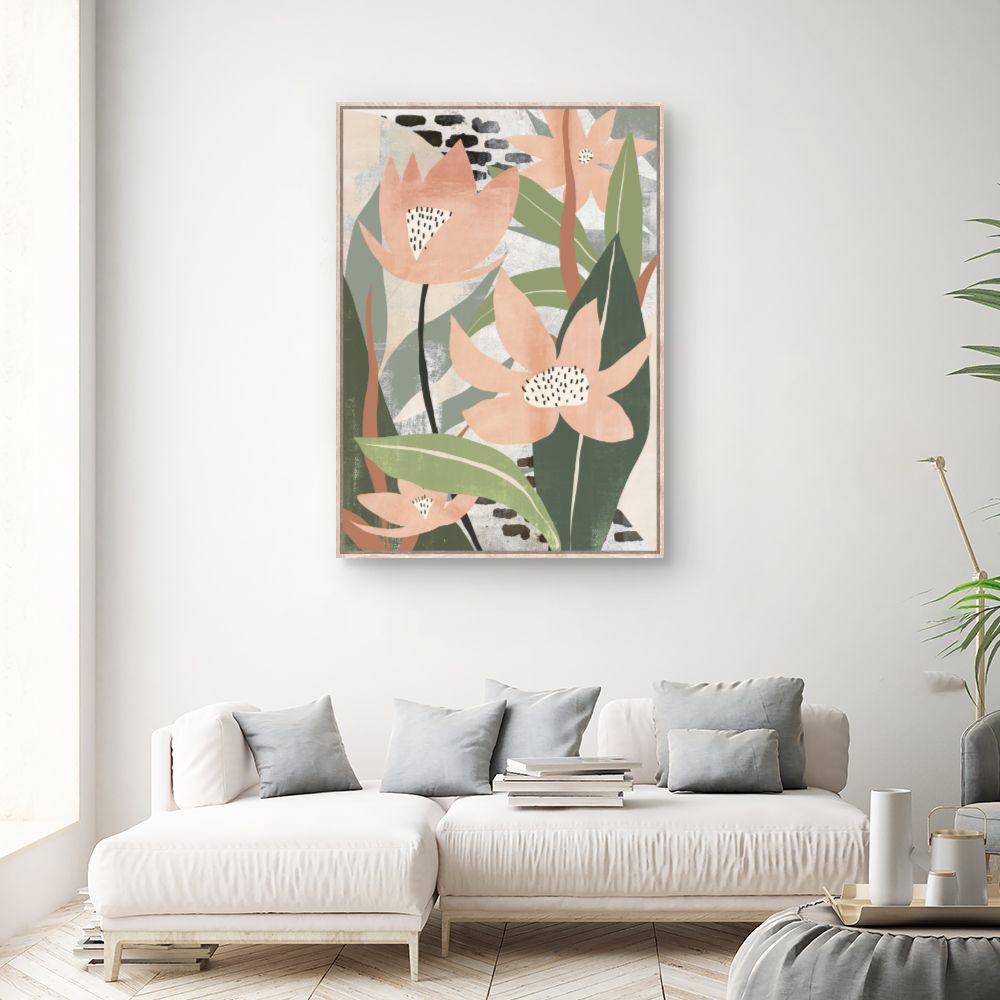 Tableau Fleurs stylisées