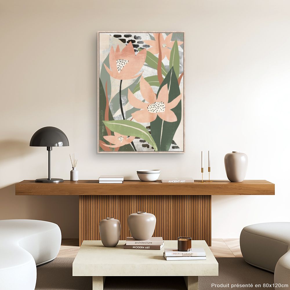 Tableau Fleurs stylisées