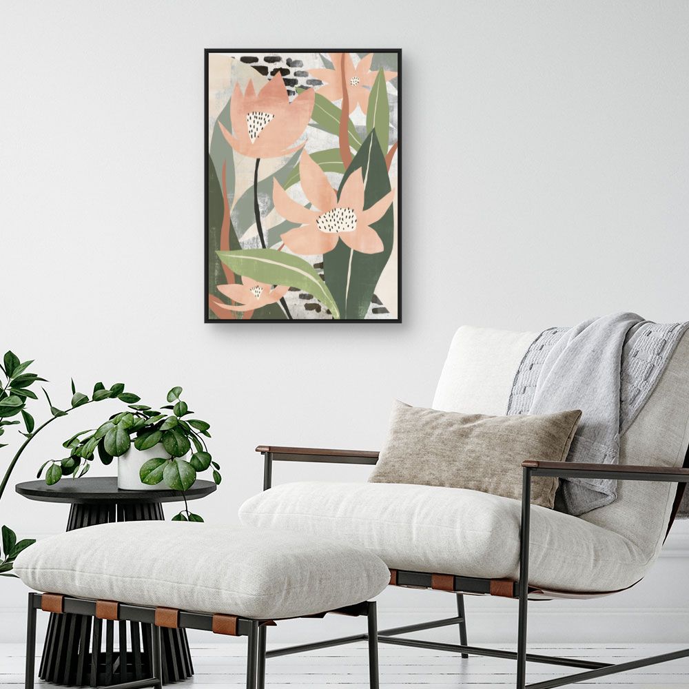 Tableau Fleurs stylisées
