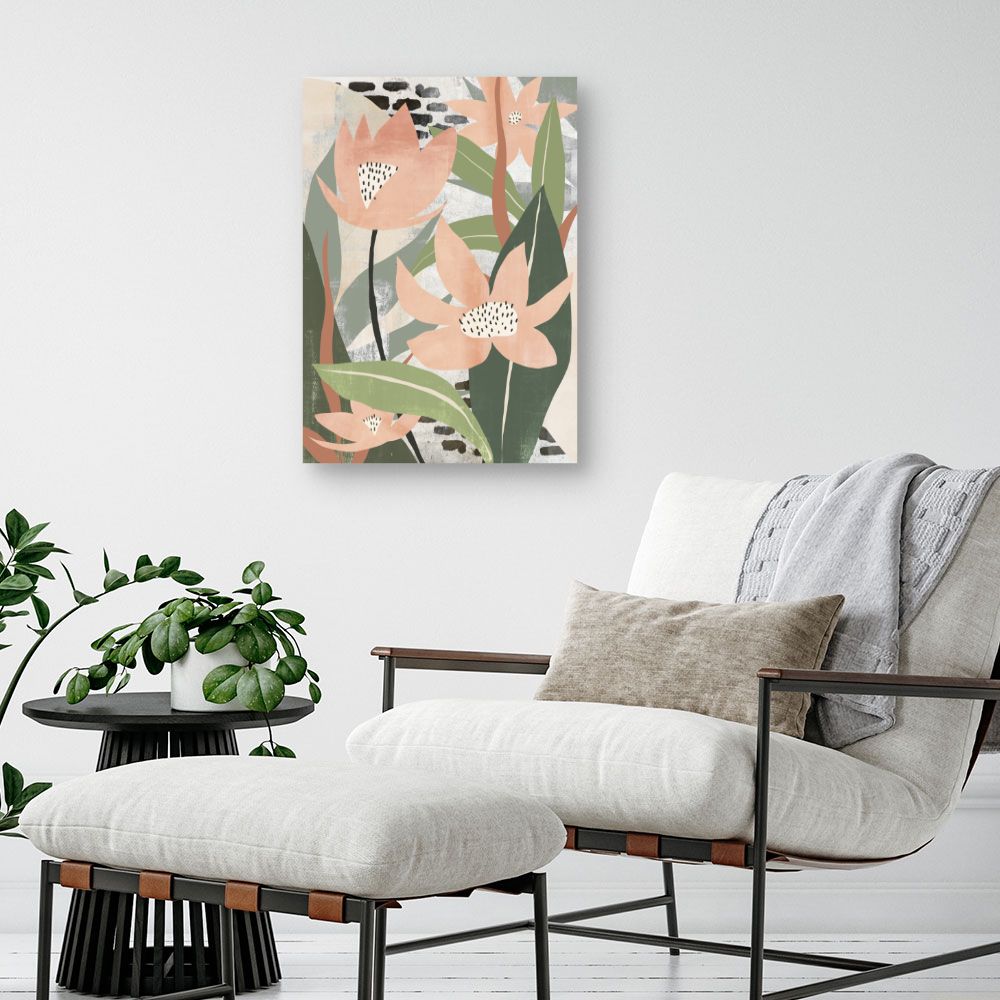 Tableau Fleurs stylisées