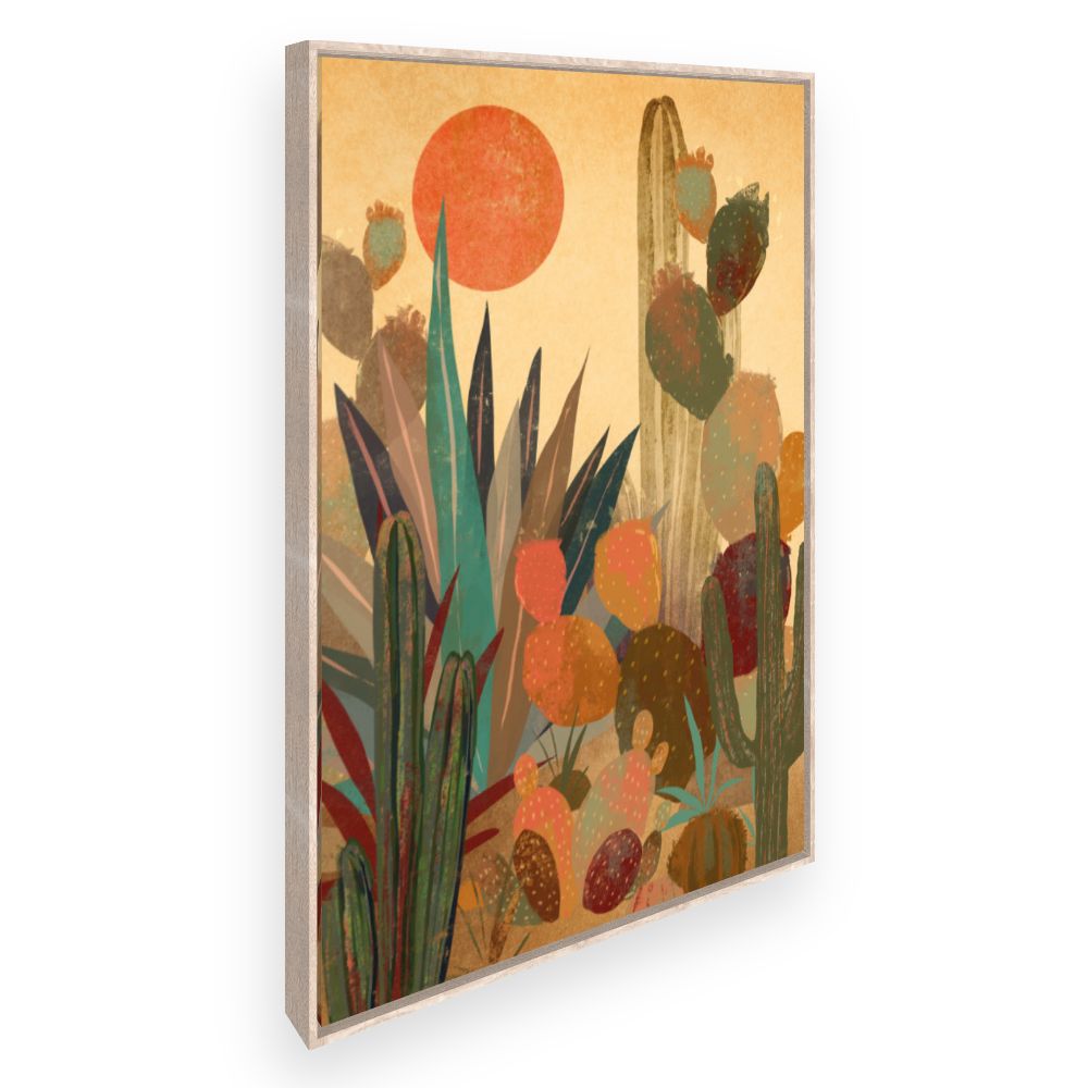 Toile Cactus et désert