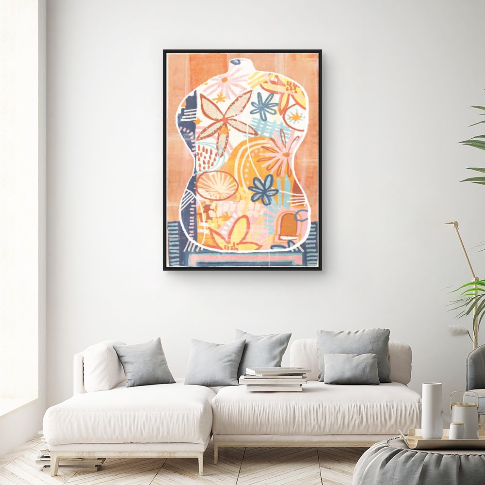 Tableau Fleurs abstraites