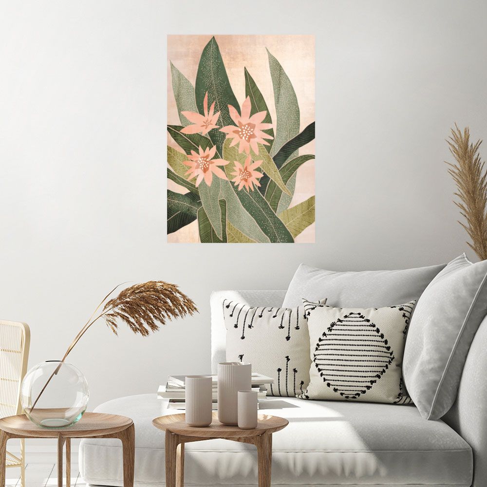 Affiche Fleurs exotiques élégantes