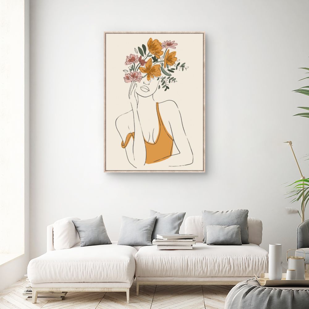 Tableau Femme florale