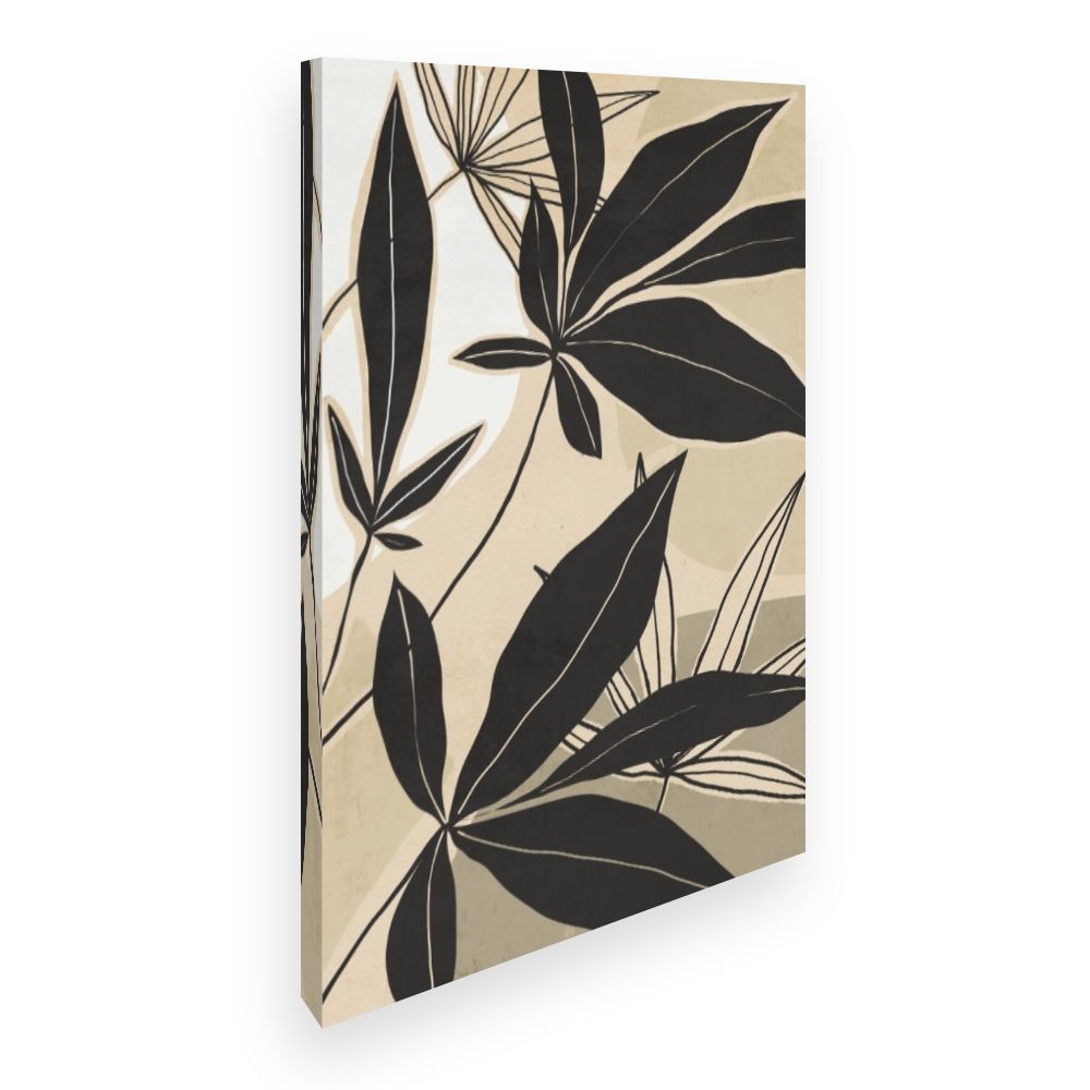 Toile Feuilles élégantes