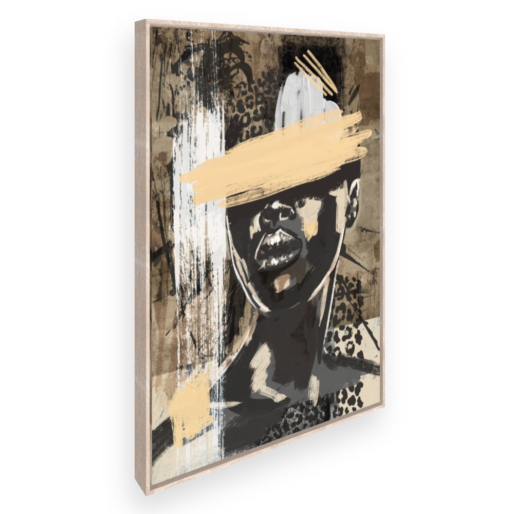 Toile Portrait abstrait moderne