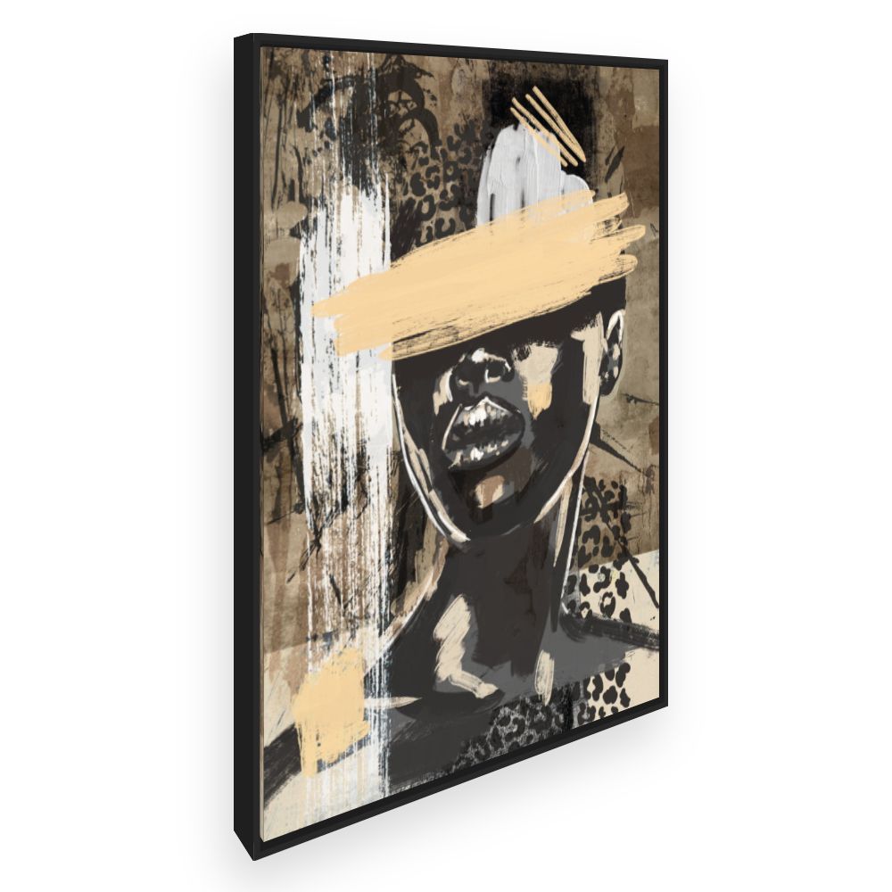 Toile Portrait abstrait moderne