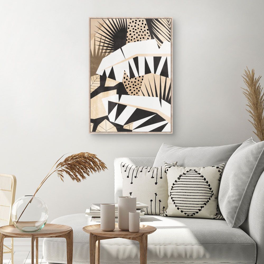 Tableau Feuilles abstraites modernes