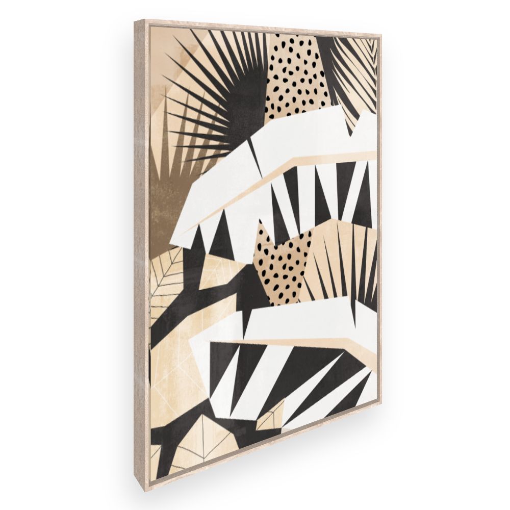 Toile Feuilles abstraites modernes