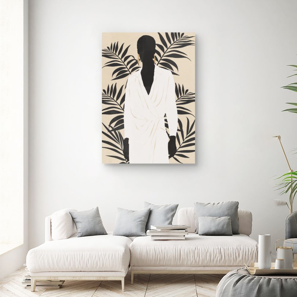 Tableau Silhouette élégante exotique