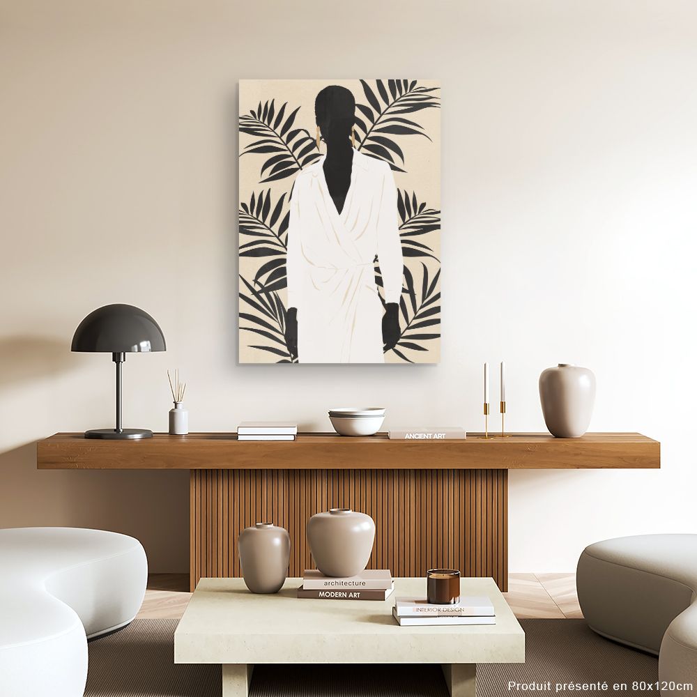 Tableau Silhouette élégante exotique