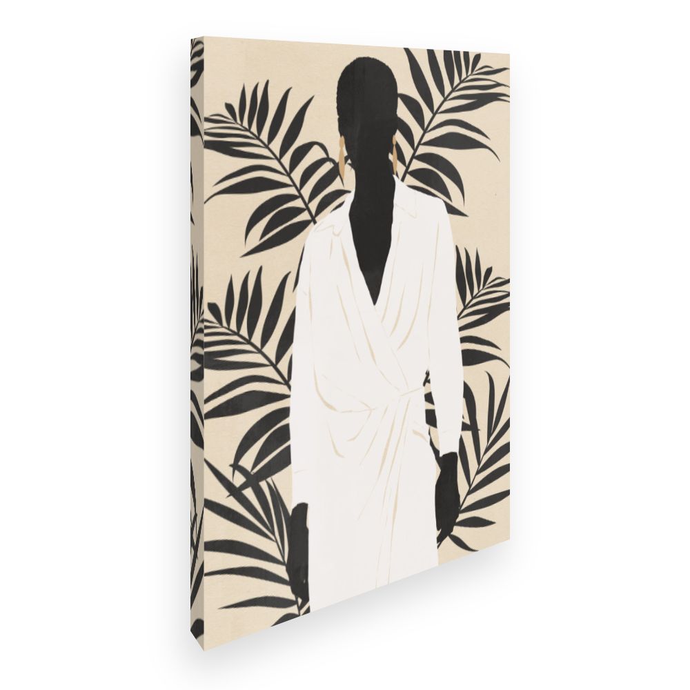 Toile Silhouette élégante exotique