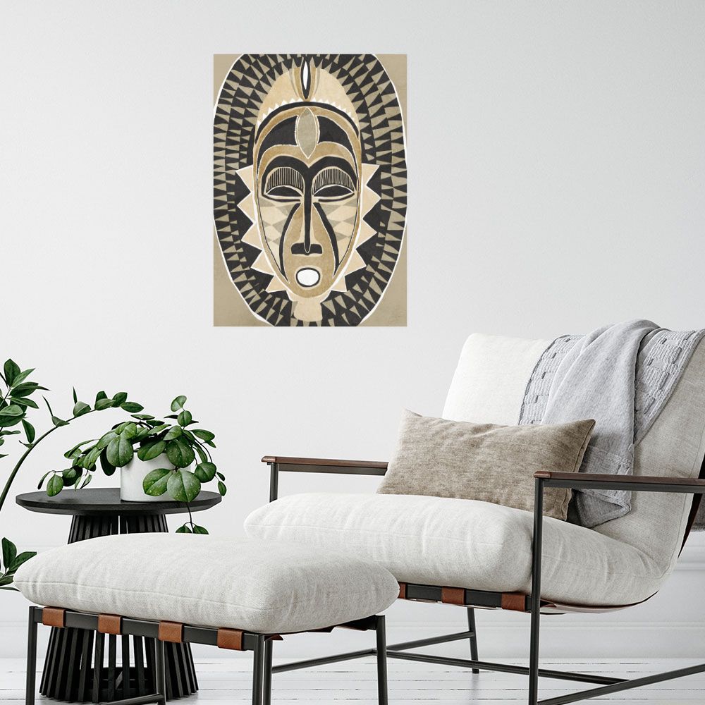 Affiche Masque tribal captivant
