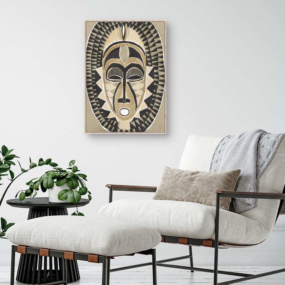 Tableau Masque tribal fascinant