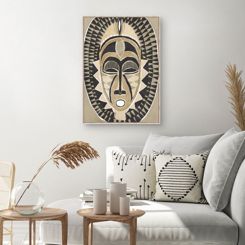 Tableau Masque tribal fascinant