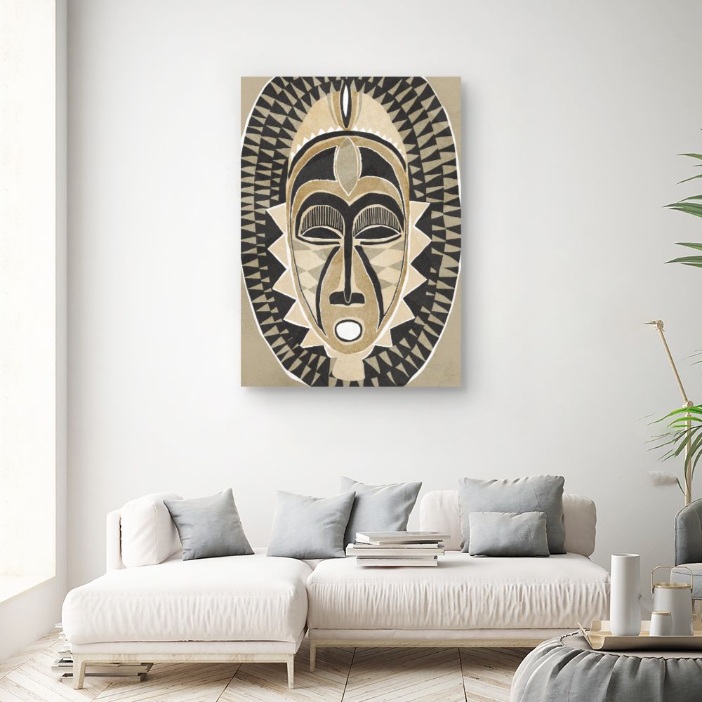 Tableau Masque tribal fascinant