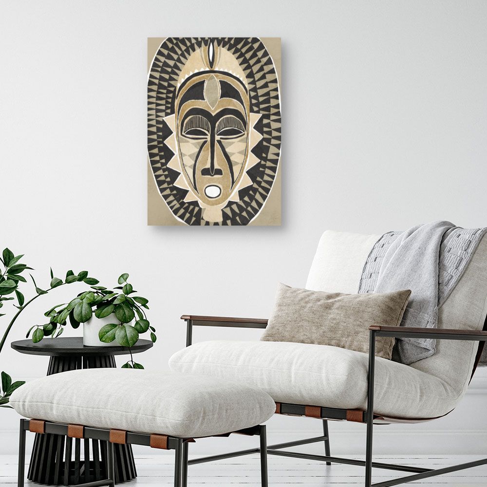 Tableau Masque tribal fascinant