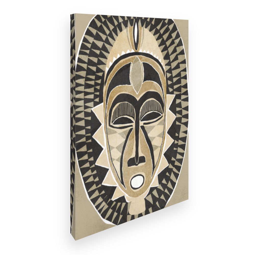 Toile Masque tribal fascinant