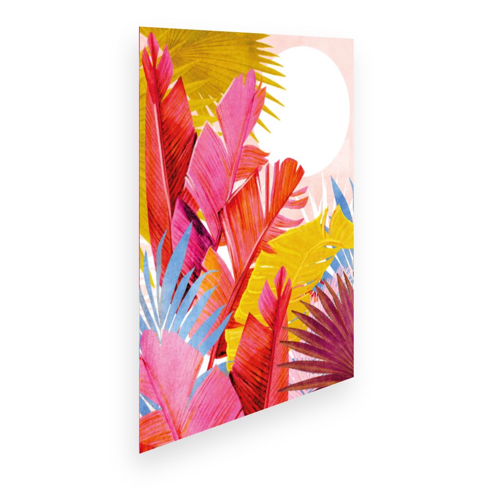 Affiche Feuilles tropicales vibrantes