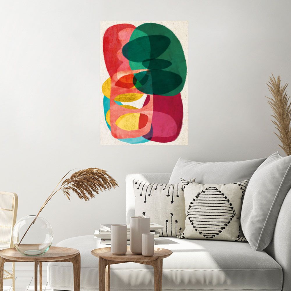 Affiche Formes colorées dynamiques