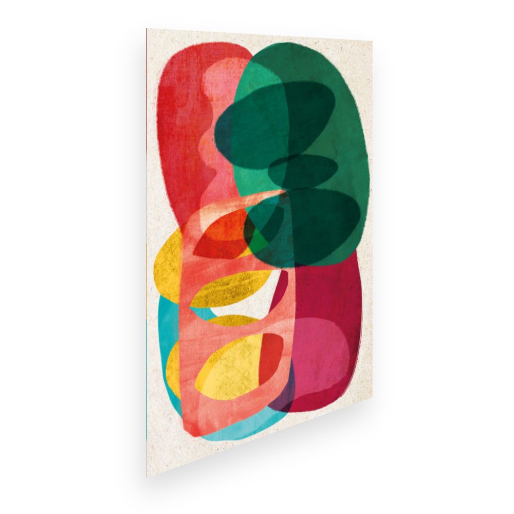 Affiche Formes colorées dynamiques