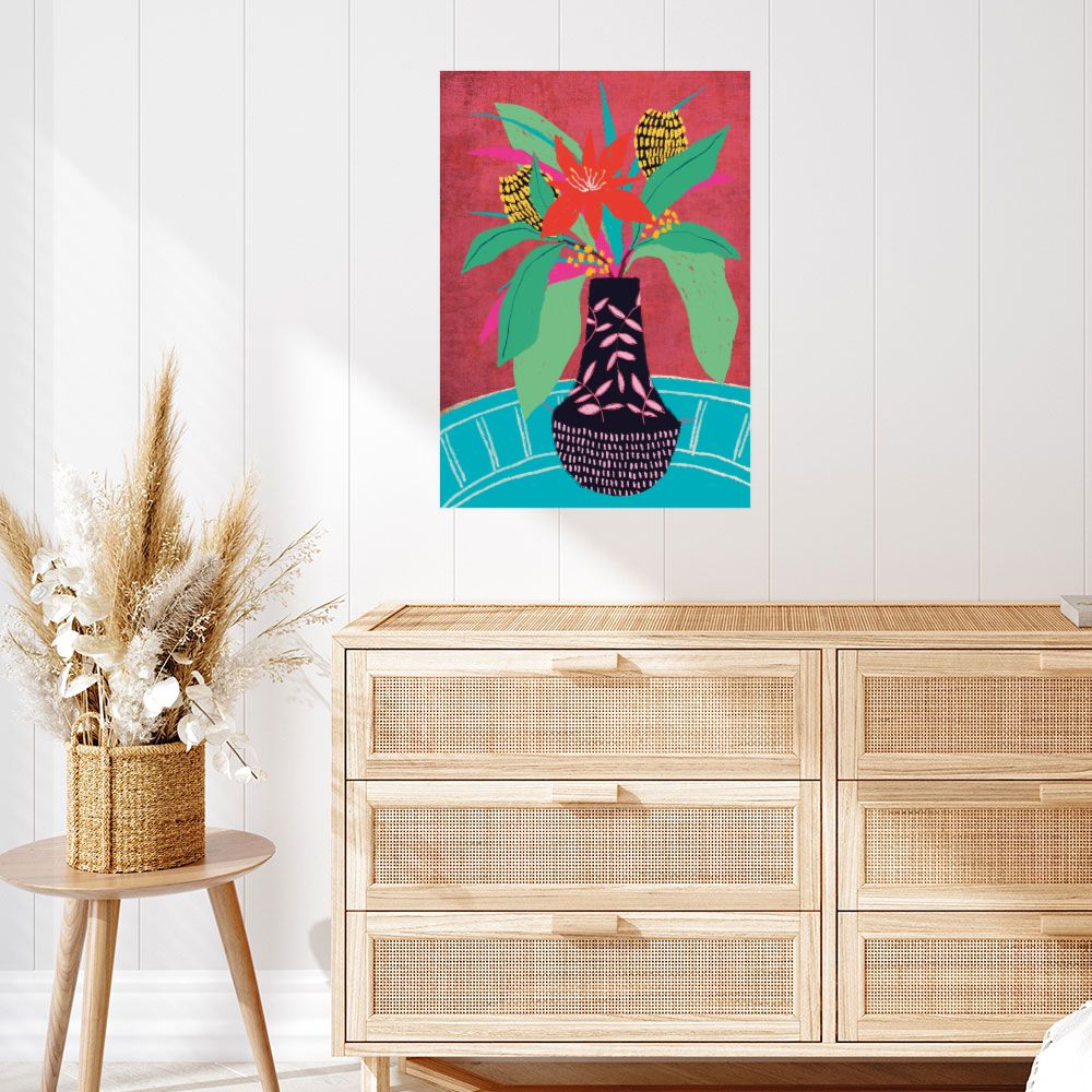 Affiche Fleurs vibrantes