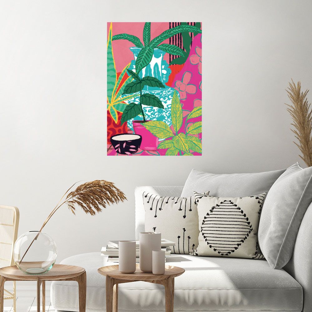 Affiche Plantes exotiques vibrantes