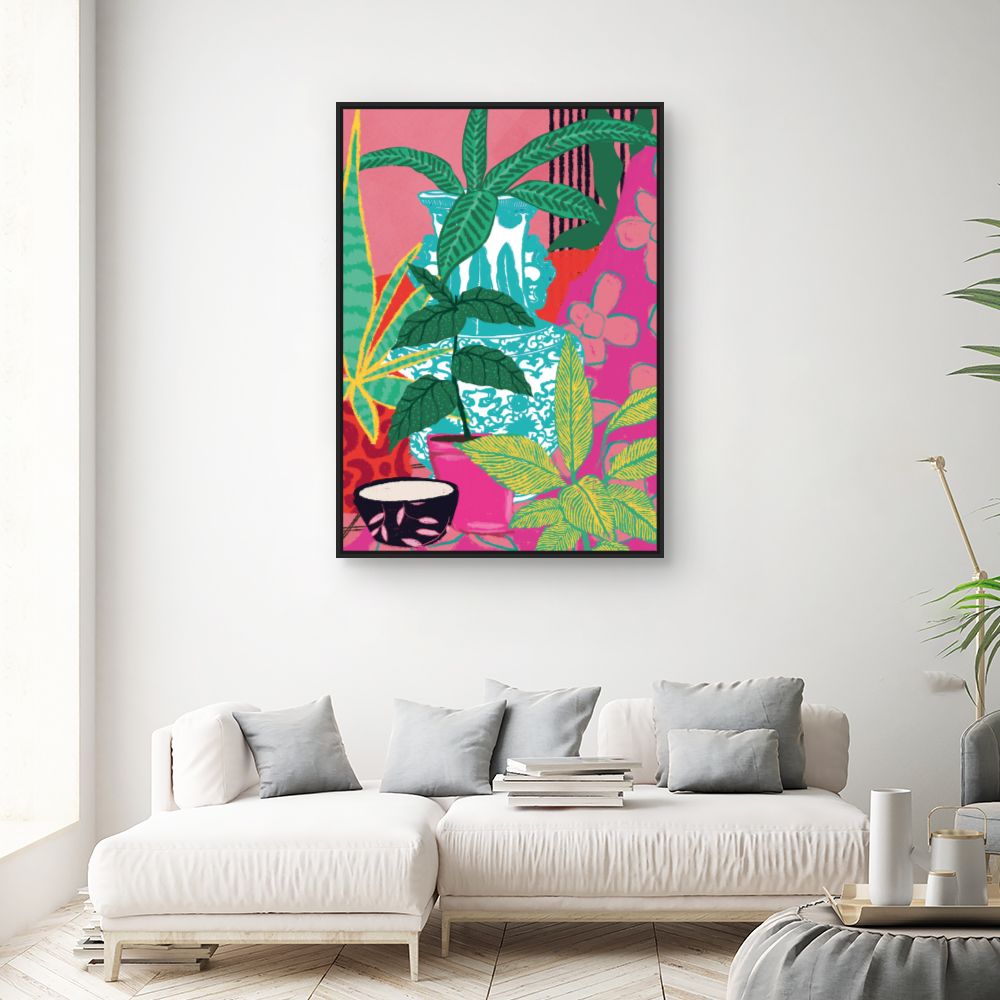 Tableau Jardin exotique