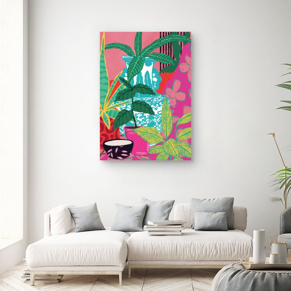 Tableau Jardin exotique