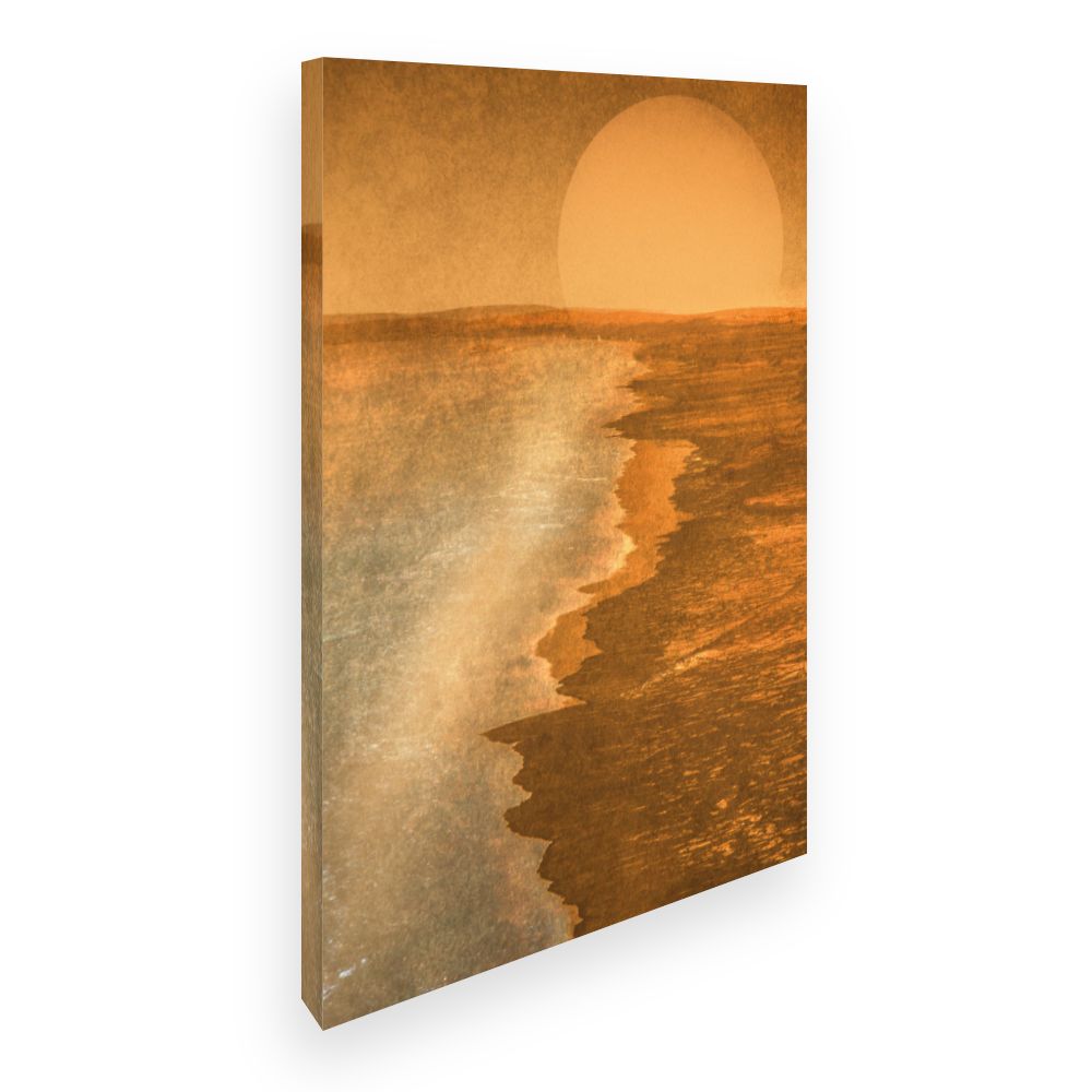 Toile Paysage solaire captivant